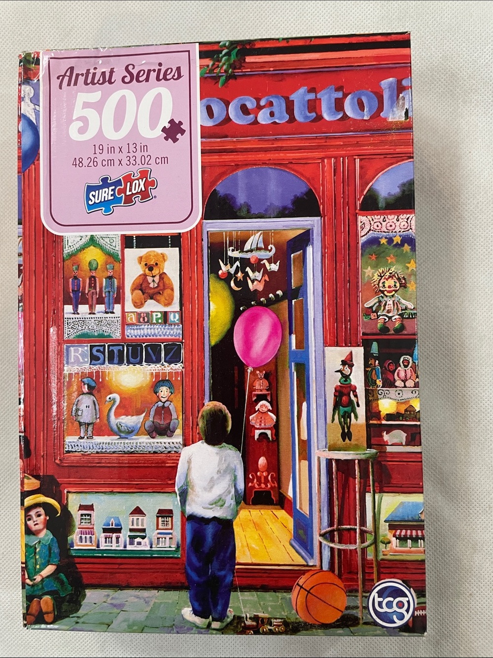 Artist Series 500-Piece Jigsaw Puzzle - Colorful Toy Shop Illustration